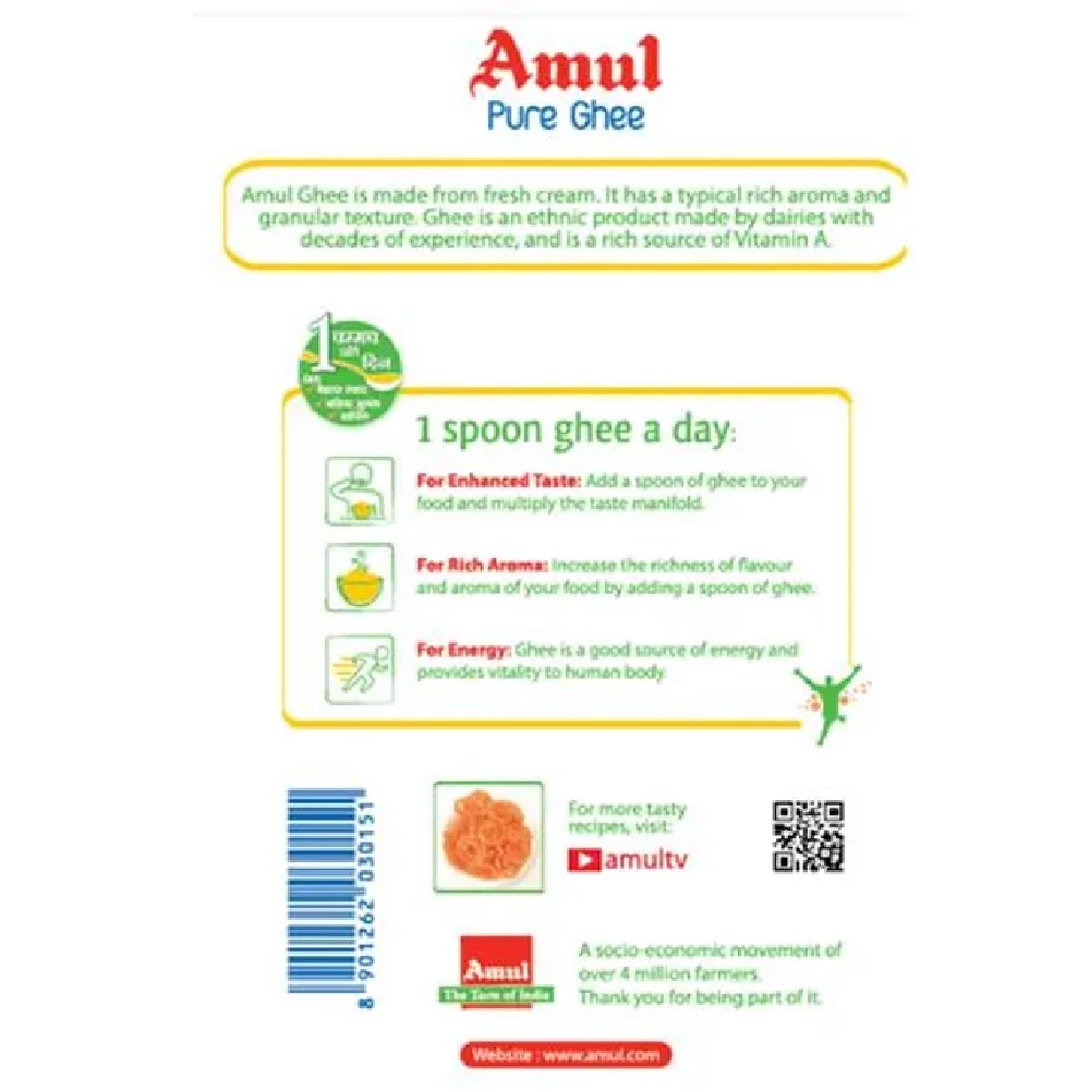 Amul Pure Ghee-Tuppa, 1 L Tin-2.webp